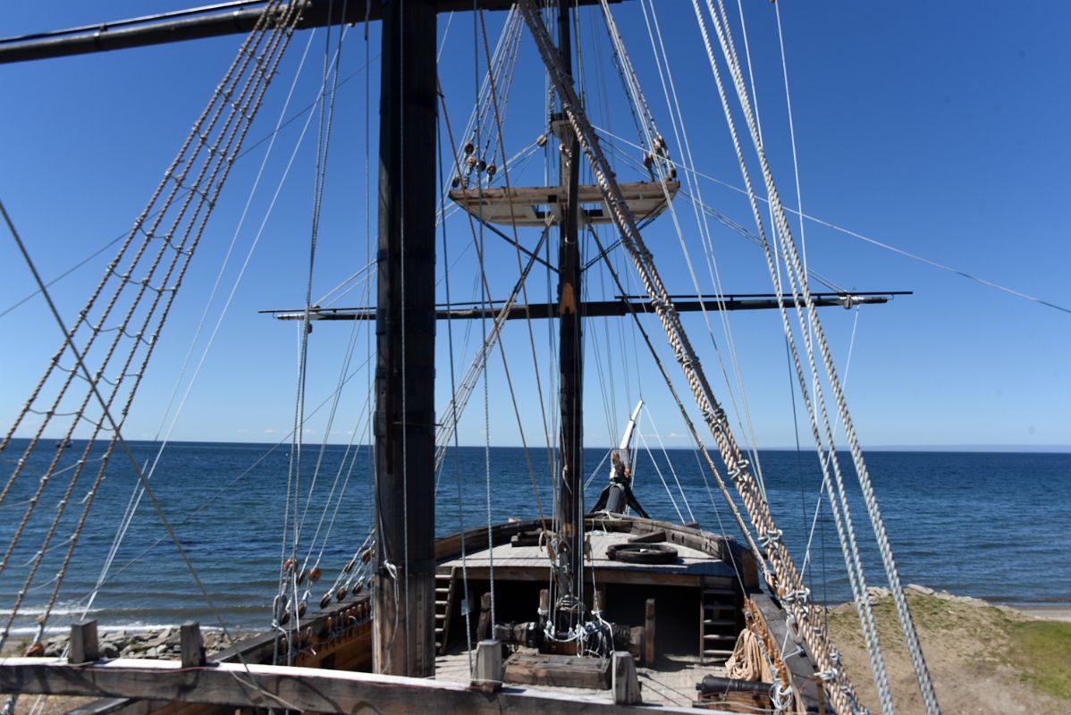 18B Replica Of The HMS Beagle Looking To The Bowsprit At Museo Nao Victoria Near Punta Arenas Chile